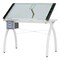 Studio Designs Futura Craft Station - Ivory Frame/Sea Green Glass